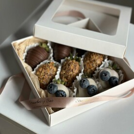 Набор из Клубники в Шоколаде «Пломбир» XS