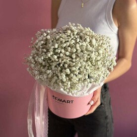 Коробка из Белой Гипсофилы M -Руби-