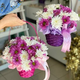 Композиция из хризантем