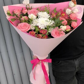 Букет в розовых тонах