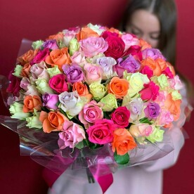 101 роза микс