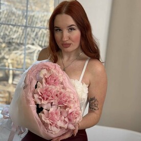 Букет нежных французских роз