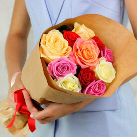 Букет из 11 роз микс