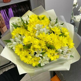 Желтая хризантема