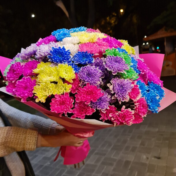 Радуга❤️🧡💙💜💚💛🧡, артикул F1085124 - 15300 рублей, доставка по городу. Flawery - доставка цветов