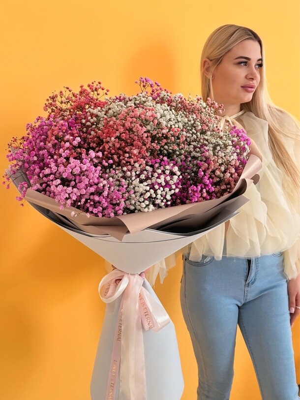 Гигинтский букет из гипсофил, артикул F1399804 - 11150 рублей, доставка по городу. Flawery - доставка цветов