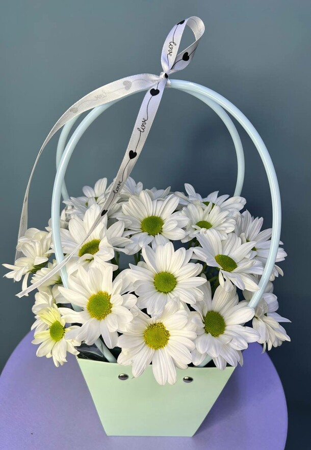 Ромашки в сумке, артикул F1247131 - 2089 рублей, доставка по городу. Flawery - доставка цветов