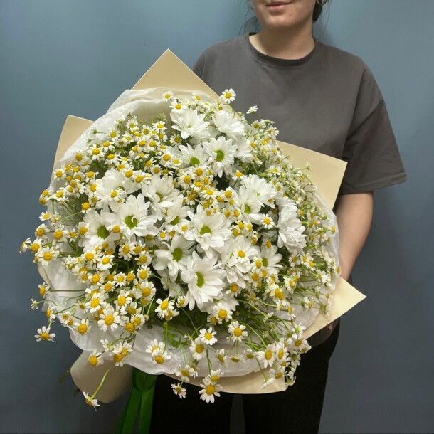 Ромашки, артикул F1279810 - 10819 рублей, доставка по городу. Flawery - доставка цветов