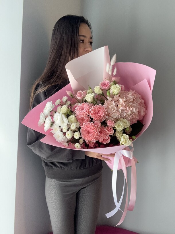 Гортензия и мик, артикул F1332920 - 6900 рублей, доставка по городу. Flawery - доставка цветов