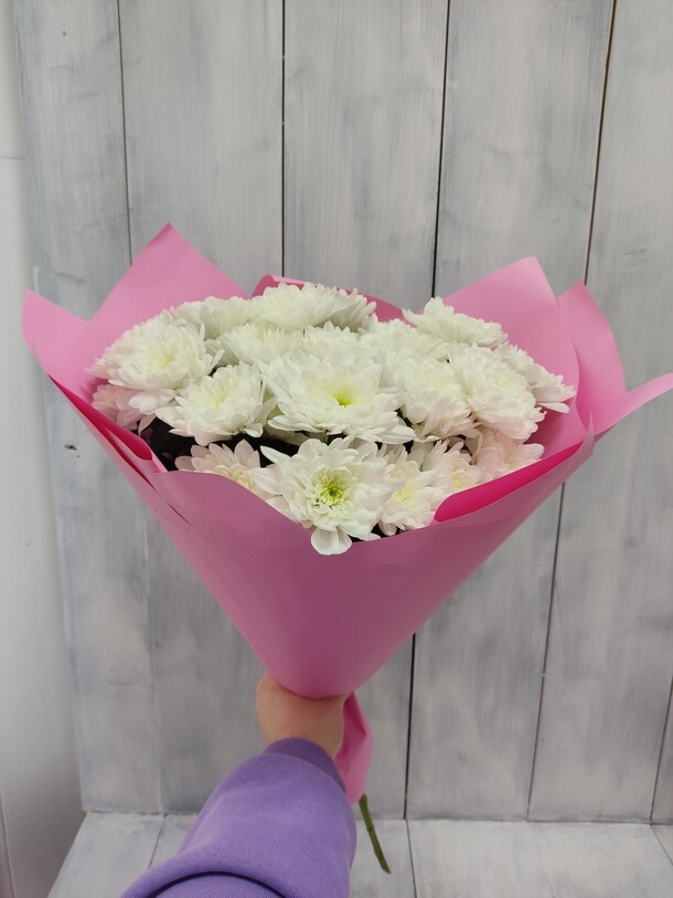 Букет хризантем, артикул F1198419 - 3190 рублей, доставка по городу. Flawery - доставка цветов