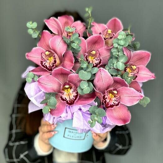 Супер🔥кашпо с нежнейшей орхидеей, артикул F1292600 - 5300 рублей, доставка по городу. Flawery - доставка цветов