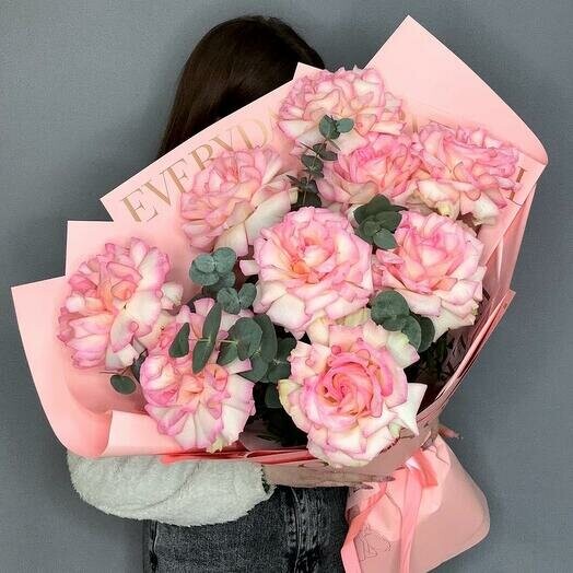 Хит🔥букет французских роз, артикул F1373506 - 6600 рублей, доставка по городу. Flawery - доставка цветов