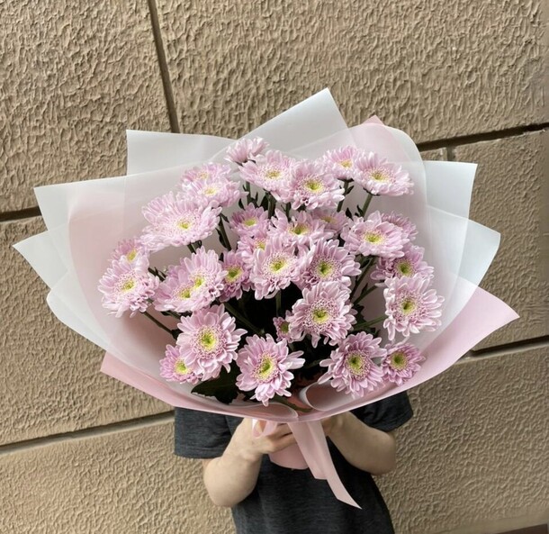 Букет хризантема, артикул F1201280 - 2988 рублей, доставка по городу. Flawery - доставка цветов