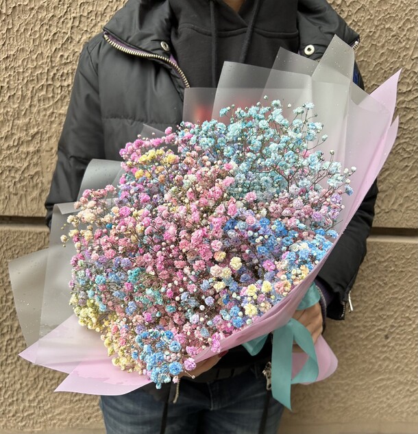 Гипсофила радужная, артикул F1221275 - 2988 рублей, доставка по городу. Flawery - доставка цветов