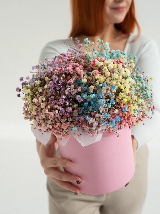 Композиция из 9 гипсофил, артикул F1265206 - 3800 рублей, доставка по городу. Flawery - доставка цветов