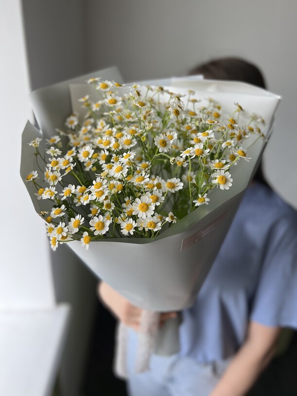 Букет из ромашек 7 штук, артикул F1518310 - 2800 рублей, доставка по городу. Flawery - доставка цветов