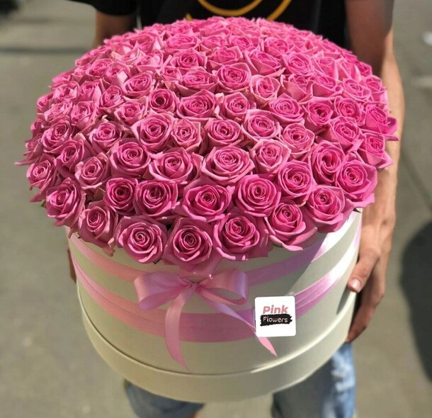 Композиция "101 роза", артикул F1168211 - 36700 рублей, доставка по городу. Flawery - доставка цветов