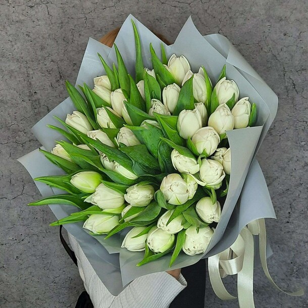 Букет из тюльпанов "катрин", артикул F1168312 - 11990 рублей, доставка по городу. Flawery - доставка цветов