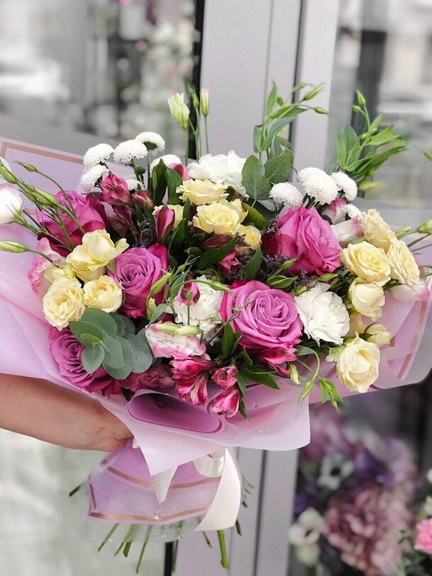 Букет цветов, артикул F1172112 - 7450 рублей, доставка по городу. Flawery - доставка цветов