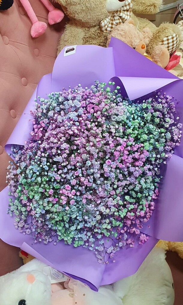 Букет «радуга», артикул F1195276 - 5100 рублей, доставка по городу. Flawery - доставка цветов