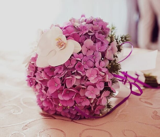 Букет невесты с орхидеей, артикул F1220472 - 4831 рублей, доставка по городу. Flawery - доставка цветов