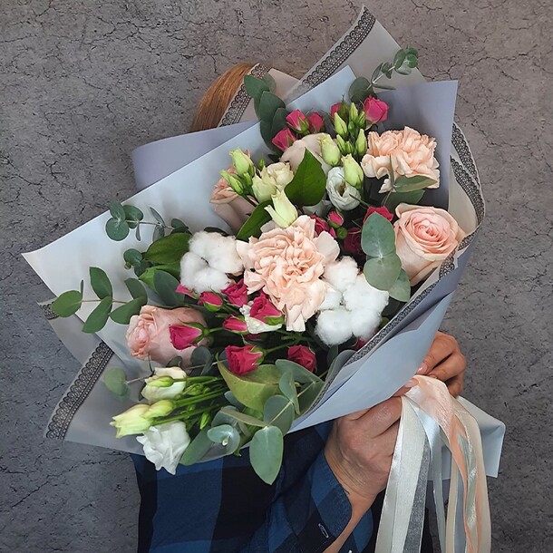 Авторский букет «джейн», артикул F1224137 - 8300 рублей, доставка по городу. Flawery - доставка цветов