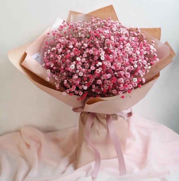 Букет гипсофилы, артикул F1230459 - 5100 рублей, доставка по городу. Flawery - доставка цветов