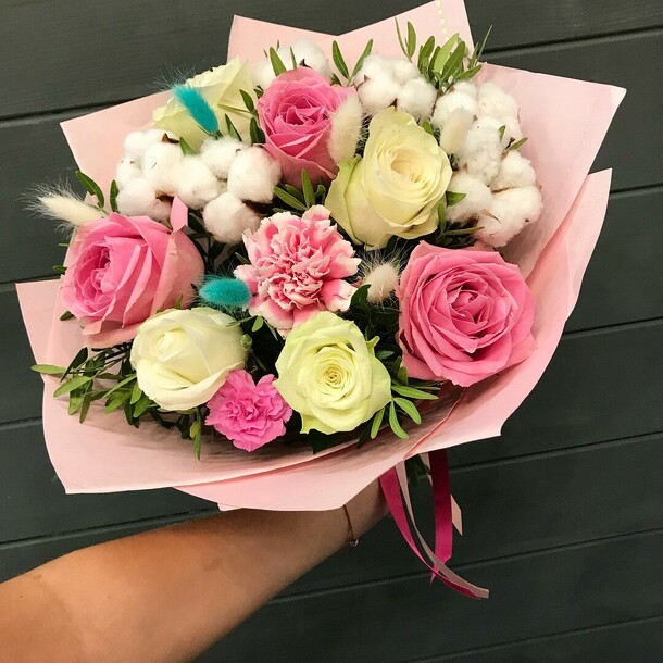 Букет «фантазия», артикул F1239715 - 8700 рублей, доставка по городу. Flawery - доставка цветов