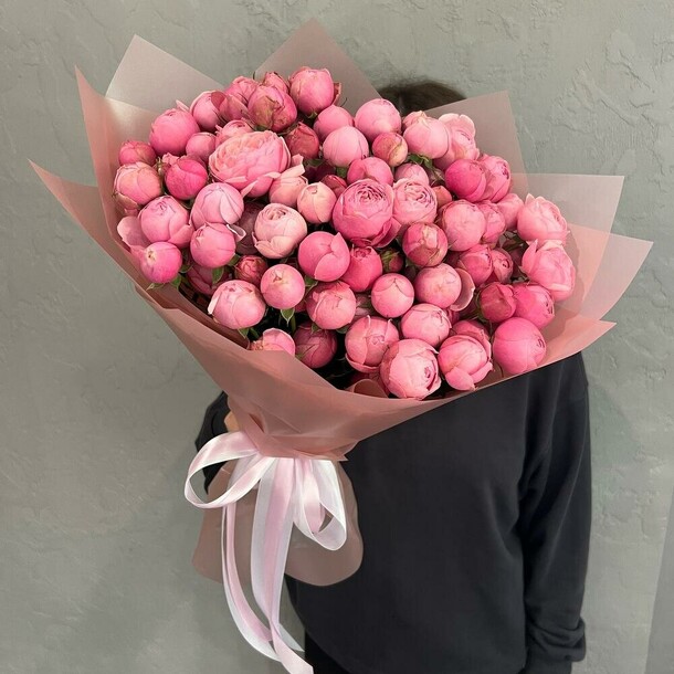 Пионовидные розы букет, артикул F1400150 - 17842 рублей, доставка по городу. Flawery - доставка цветов