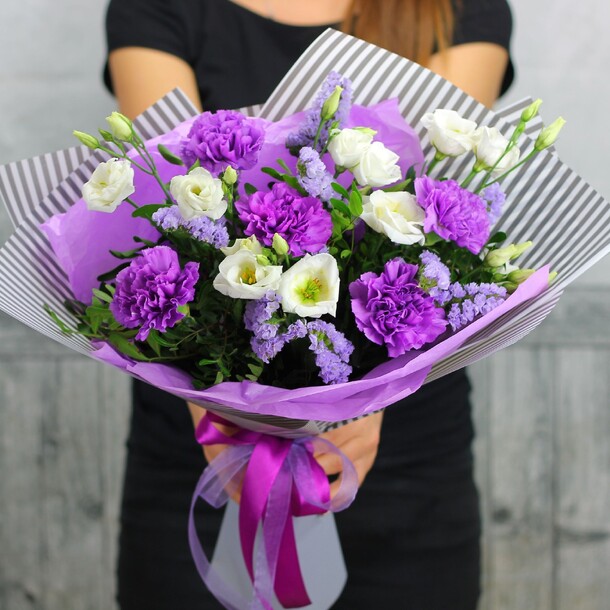 Сиреневое облако, артикул F65907 - 6822 рублей, доставка по городу. Flawery - доставка цветов