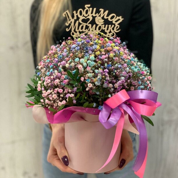 Композиция гипсофилы, артикул F1085004 - 6050 рублей, доставка по городу. Flawery - доставка цветов