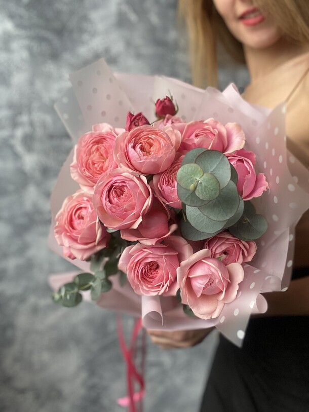 Пионовидные розы, артикул F1174560 - 5400 рублей, доставка по городу. Flawery - доставка цветов