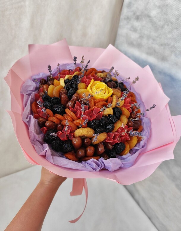 Букет из сухофруктов "прованс", артикул F1434652 - 3545 рублей, доставка по городу. Flawery - доставка цветов