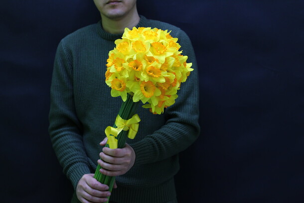 Букет из 51 нарцисс весна😍, артикул F1180888 - 4999 рублей, доставка по городу. Flawery - доставка цветов