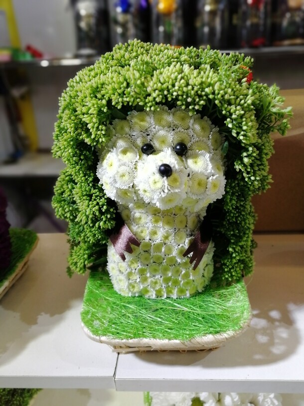 Игрушка из живых цветов, артикул F22185 - 13000 рублей, доставка по городу. Flawery - доставка цветов