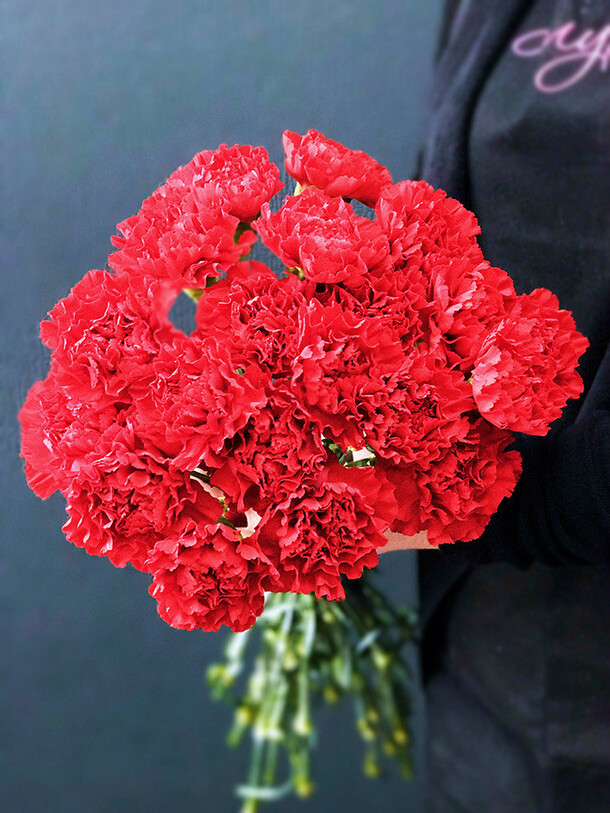 Букет из 25 гвоздик, артикул F27700 - 5800 рублей, доставка по городу. Flawery - доставка цветов