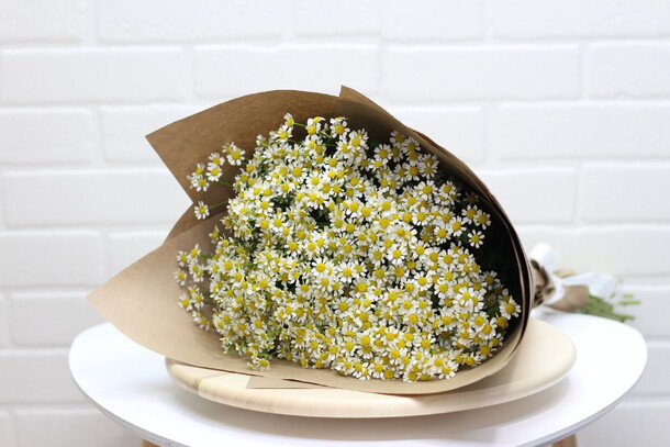 🌸букет из 25 ромашек 🌸, артикул F1124902 - 6400 рублей, доставка по городу. Flawery - доставка цветов