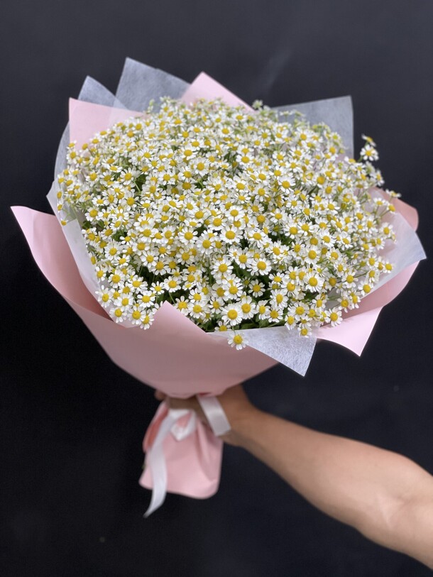 😍🥰букет из 25 ромашек 😍🥰, артикул F1128093 - 6700 рублей, доставка по городу. Flawery - доставка цветов