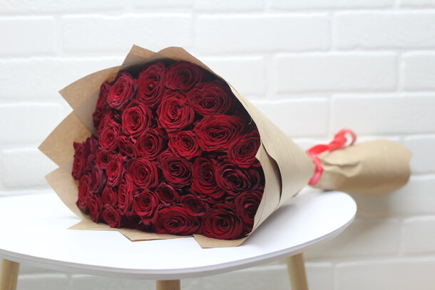 Букет из 35 красных роз! милая моя, артикул F21988 - 6000 рублей, доставка по городу. Flawery - доставка цветов