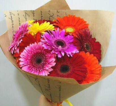 Букет из 11 микс гербер, артикул F22242 - 4300 рублей, доставка по городу. Flawery - доставка цветов