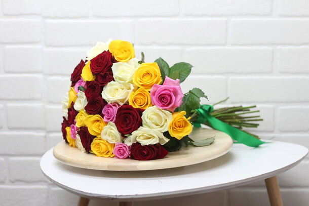 Букет из рая 39 роз супер подарок!, артикул F24538 - 7800 рублей, доставка по городу. Flawery - доставка цветов