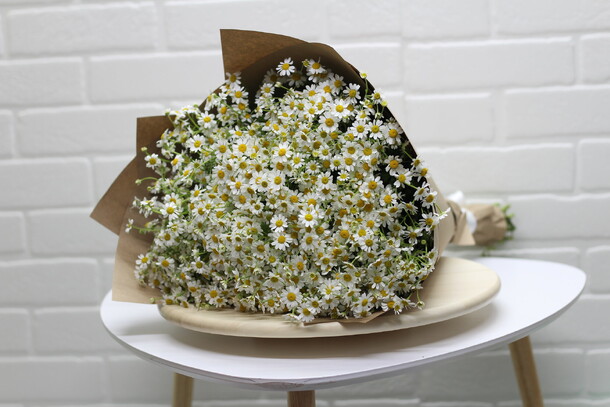 Букет из 25 ромашек, артикул F32013 - 6400 рублей, доставка по городу. Flawery - доставка цветов