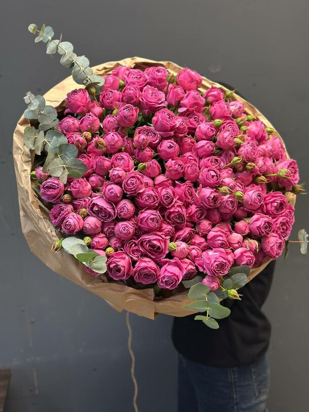 Пионовидные кустовые розы, артикул F1436153 - 34788 рублей, доставка по городу. Flawery - доставка цветов