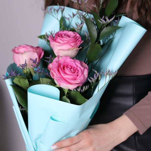 Букет нежных роз, артикул F1094395 - 3390 рублей, доставка по городу. Flawery - доставка цветов