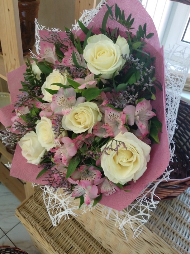 Букет "нежный", артикул F27297 - 4880 рублей, доставка по городу. Flawery - доставка цветов