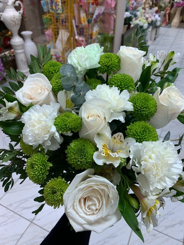 Букет "хрустальный", артикул F66982 - 5203 рублей, доставка по городу. Flawery - доставка цветов