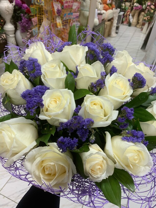 Букет "хрустальный лучик", артикул F66990 - 8700 рублей, доставка по городу. Flawery - доставка цветов