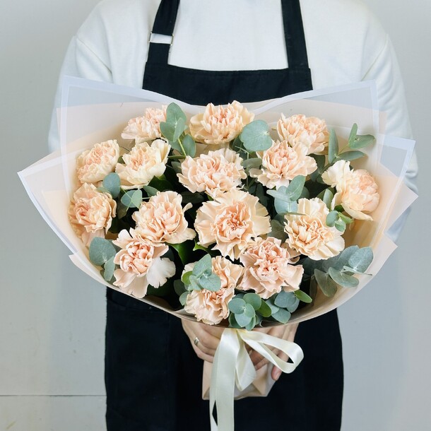 Букет сортовых диантусов, артикул F1243378 - 3990 рублей, доставка по городу. Flawery - доставка цветов