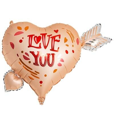 Шар сердце «i love you», артикул F1416527 - 650 рублей, доставка по городу. Flawery - доставка цветов