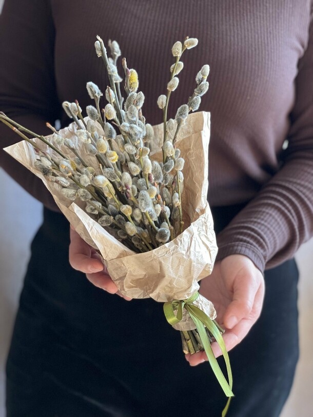 Мини верба, артикул F1107540 - 500 рублей, доставка по городу. Flawery - доставка цветов